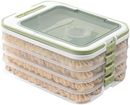 Plastic Cookie Storage Containers Airtight,4-Layer Cookie Carrier