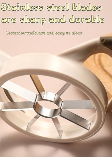 Stainless Steel Apple Wedger and Corer, Heavy Duty Apple Slicer for