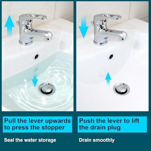 Bathroom Sink Pop-Up Stoppers Compatible with Moen 88994,3 Pack