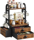 HOOBRO Coffee Mug Cup Holder, Coffee Bar Organizer with with 8 Hooks