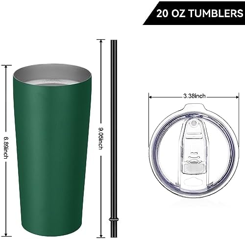 VEGOND 20oz Tumbler Stainless Steel Tumbler with Lid And Straw Vacuum