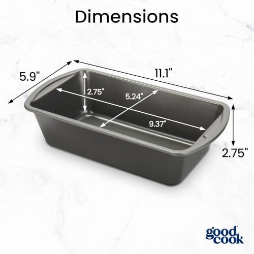 GoodCook Nonstick Loaf Pan Heavy-Duty Steel Bakeware with Easy-Clean