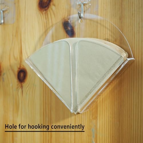 Magnetic Transparent Acrylic Coffee Filter Holder with Wall Mount