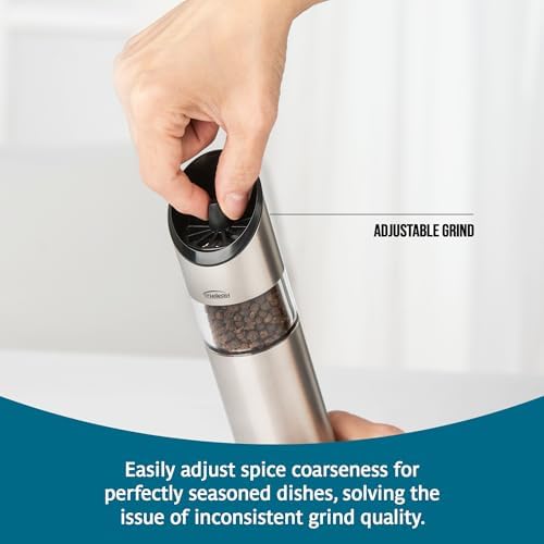 Trudeau Graviti Battery-Operated Salt & Pepper Mill Set