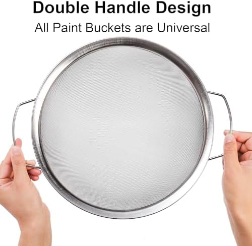 Jucoan 2 Pack Fine Mesh Paint Strainer, 11.5 Inch Stainless Steel 60