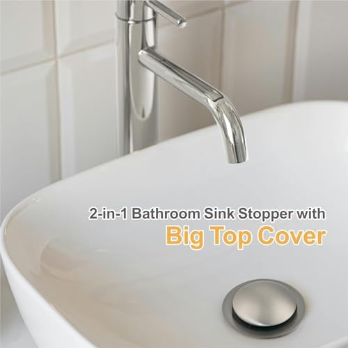 WELLUP Bathroom Sink Stopper,Sink Drain Stopper Pop Up Strainer