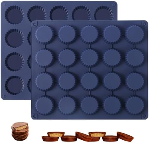 Peanut Butter Cup Molds, King-Size Chocolate Molds, Silicone Mold for
