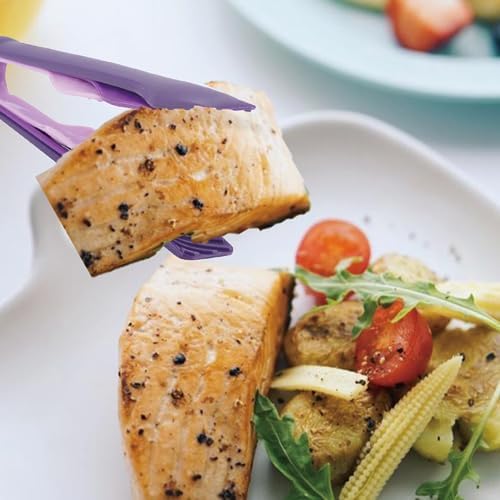 3 Sizes Toaster Tongs, Plastic Kitchen Tongs Set