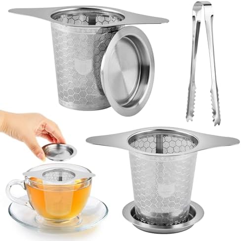 2-Pack Loose Leaf Tea Infusers, 316 Stainless Steel Strainers with
