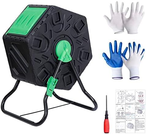 18.5 Gallon Outdoor BPA Free Compost Tumbler