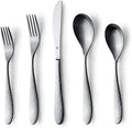 Danialli Matte Silverware Set, 18/10 Stainless Steel Satin Flatware