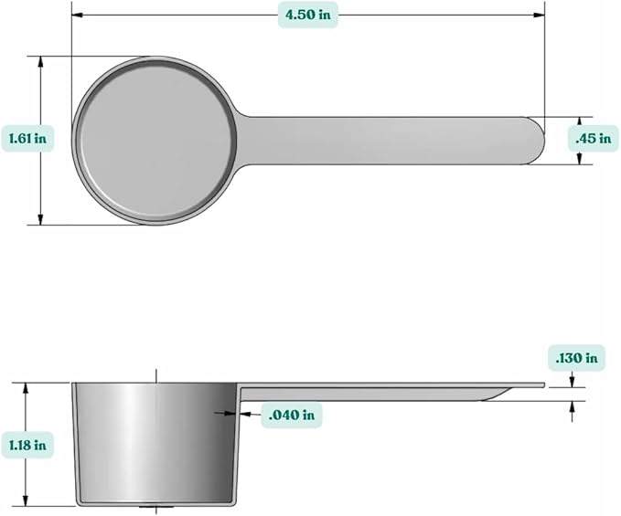 32 mL Long Handle Plastic Measuring Spoon - Image 2