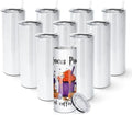 AGH 10 Pack Sublimation Tumblers Blank 20 OZ Straight Skinny Tumbler