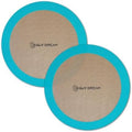 GUYDREMAT 10-Inch Silicone Baking Mats Set of 2 - Non-Stick, Heat-Safe