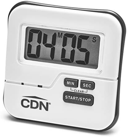 CDN Waterproof Kitchen Timer, 90-Second Alarm, TMW1