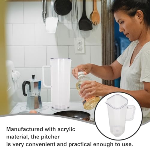 CHILDWEET 1200ml Large Capacity Juice Pitcher with Handle and Lid