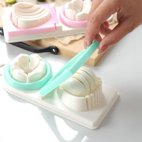 Multi Function Egg Slicer Tool, Stainless Steel PP Green Cutter