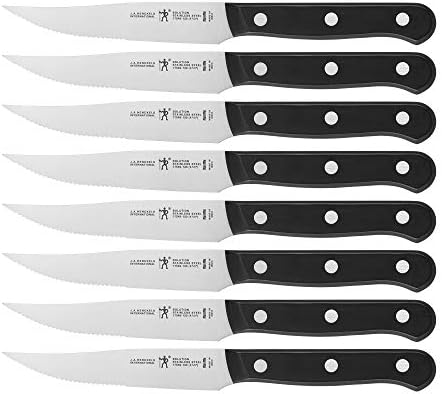 HENCKELS 65-Piece Flatware Set, 8 Steak Knives, Stainless Steel Knife