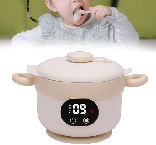Asixxsix Baby Food Warmer, Rechargeable Waterless Heating Heated Lunch