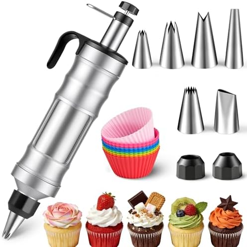 Cake Decorating Kit -18Pcs Cake Decorating Syringe Set, Frosting Gun