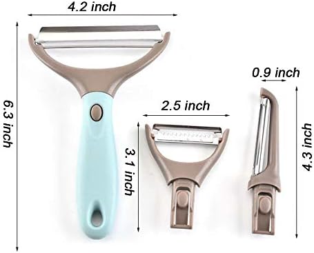 Trio Peeler Set Julienne Vegetable Peeler Stainless Steel Cabbage