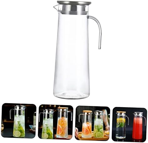 1.2l Water Pitcher with Lid Acrylic Beverage Server