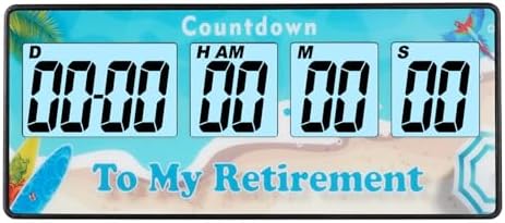 Jayron Reusable Digital Countdown Timer, 9999 Days, Blue