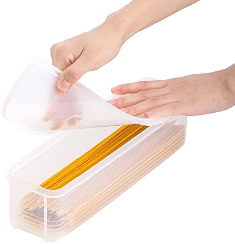 ZENFUN Set of 6 Pasta Storage Containers with Lid, Airtight Spaghetti