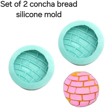 Natucraft Mexican Bread Silicone Mold, Concha Silicone Mold (Set of 2)