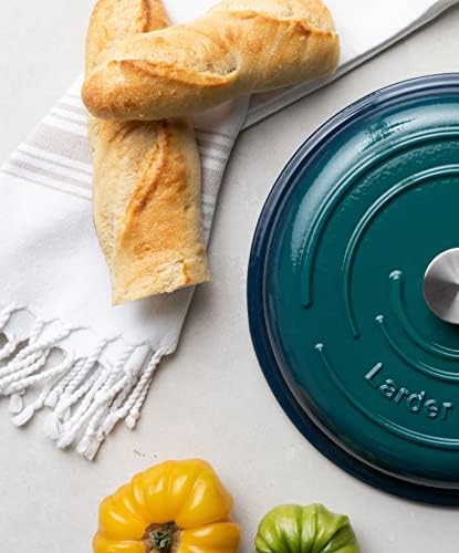 Larder & Vine 6-Piece Enameled Cast Iron Pan Cookware Sets, Includes