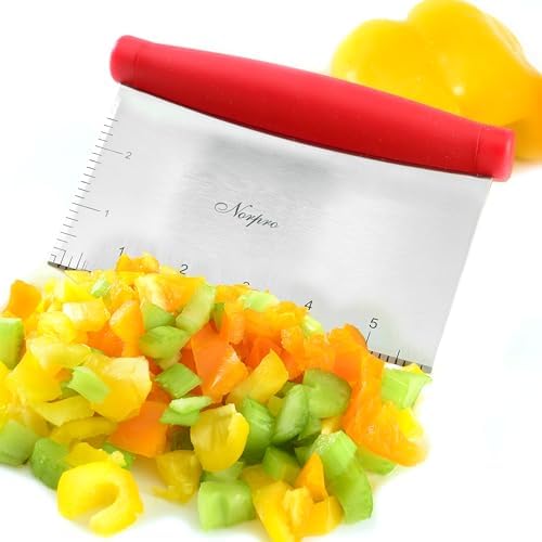 Norpro Grip-EZ Stainless Steel Pastry Bench Scraper and Food Chopper