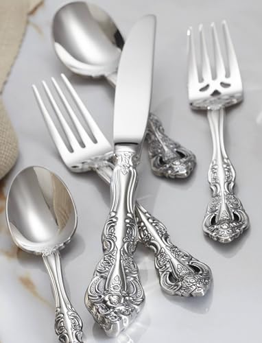 Oneida Michelangelo Dinner Forks Silverware Set for 4, Flatware