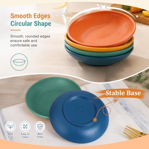 PYRMONT Wheat Straw Colorful Bowls 2 Oz Dipping Bowls for