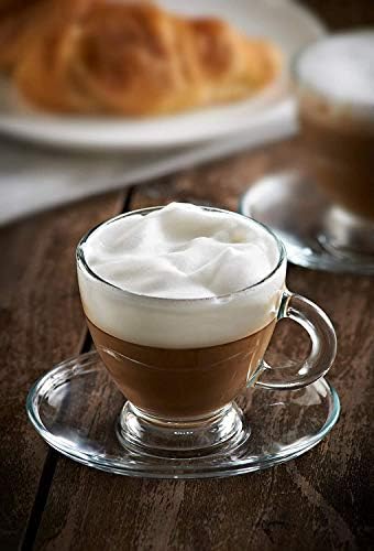 BOHEM'S Espresso Cups, 3.2 oz Small Demitasse Clear Glass Espresso