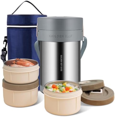 GOLDEN KEY 74 oz Stainless Steel Wide Mouth Large Food Thermo Hot Food