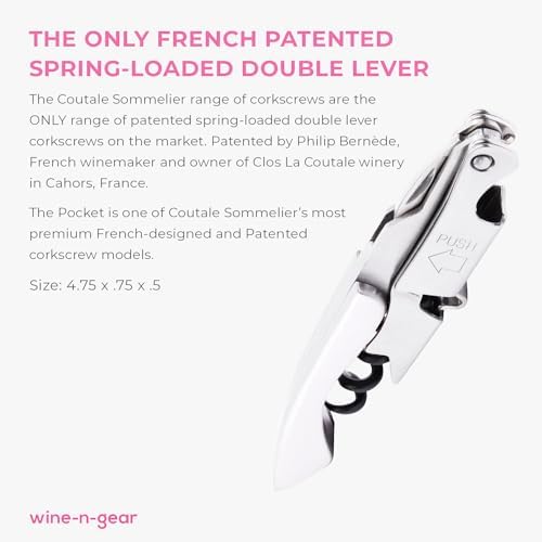 Pocket Prestige Waiters Corkscrew By Coutale Sommelier - Stainless
