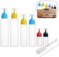 Cookie Icing Bottles, 6 Squeeze Applicators, 1/2/4 Ounces