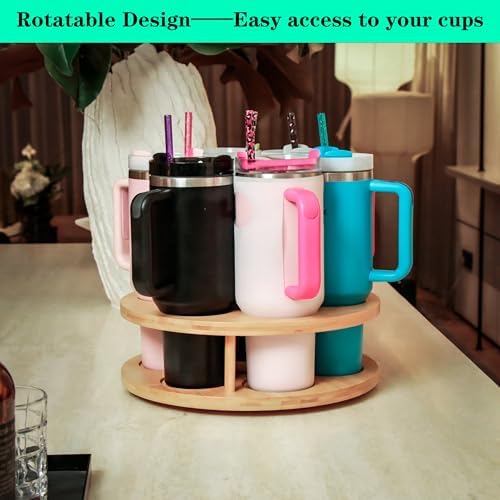 7 Slots Water Bottle Organizer for Stanley Cup Tumbler Accessories