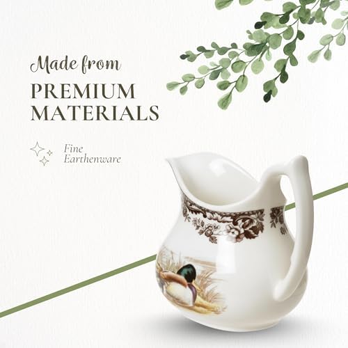 Spode Woodland Wildlife Mallard 8 oz Porcelain Creamer - Rustic