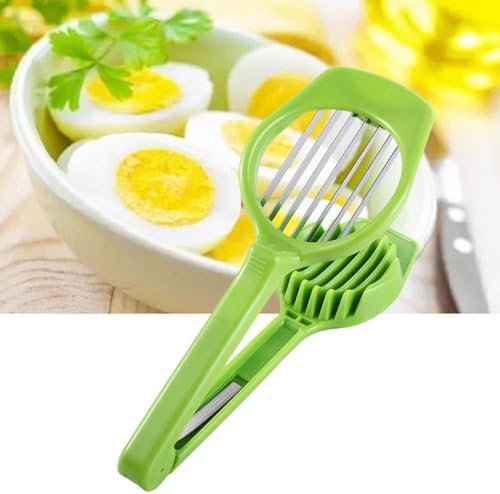 2pcs Stainless Steel Egg Slicer Fruit Cutter,Handheld Mushroom Kiwi