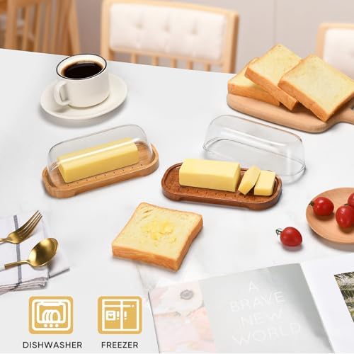 Butter Dish with Lid, Butter Container Holds for East/West Coast