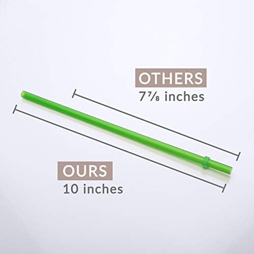 Cupture Reusable & Unbreakable Color Straws - 12 Count + Free Brush