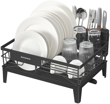 SONGMICS Dish Drying Rack with Drainboard