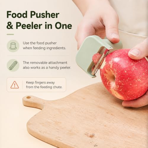 4-in-1 Handheld Electric Vegetable Cutter, Green