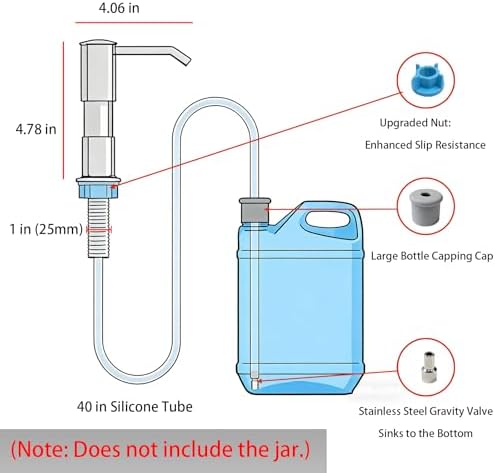 Kitchen Sink Soap Dispenser for Kitchen Sink,soap Dispenser with 40”