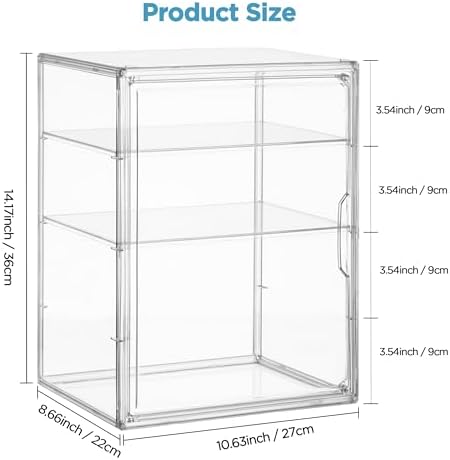 HBlife Baby Bottle Storage Organizer, 3 Tiers, Clear Acrylic