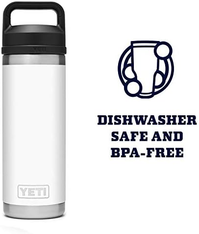 YETI Rambler 18 oz Bottle, Vacuum Insulated, Stainless Steel with Chug