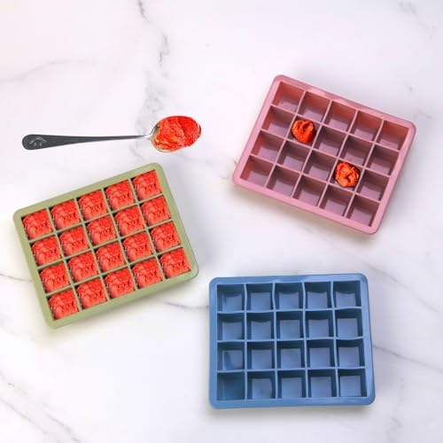 1 Tbsp Silicone Freezer Molds - Perfect for Storing Garlic, Herbs