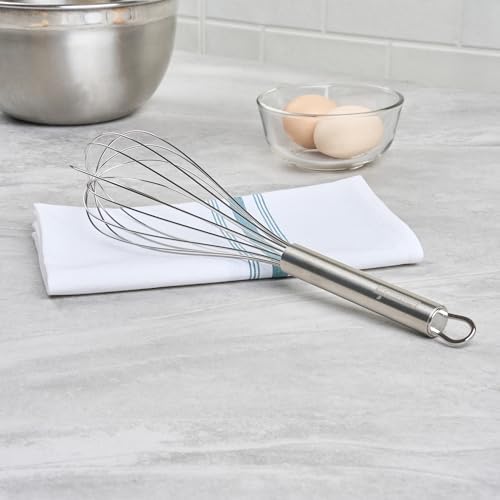 Restaurantware 12 in Stainless Steel Wire Whisk - German Standard