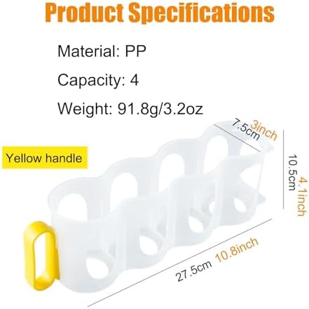 Can Storage Organizer for Refrigerator, Yellow